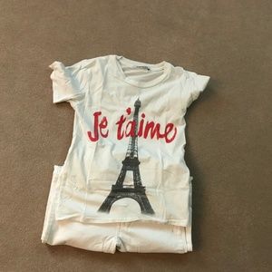 Ladision Eiffel Crew Neck Tee